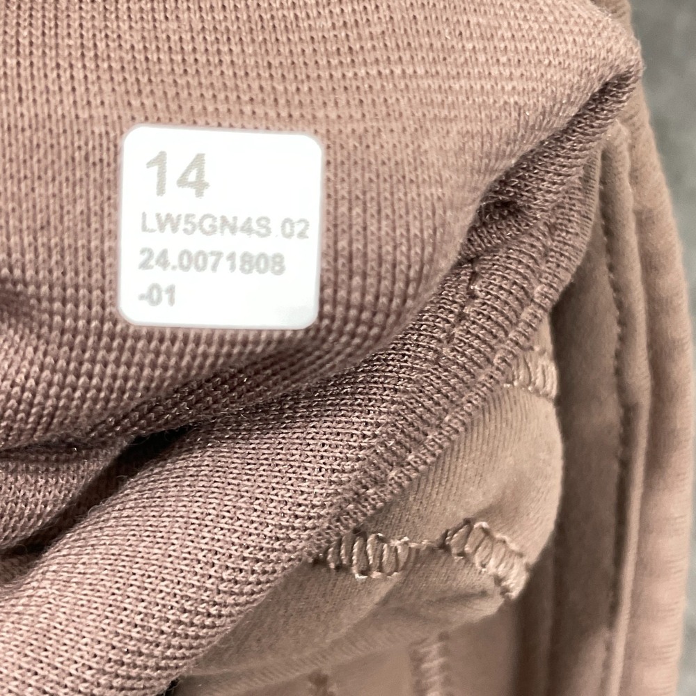 Lululemon Wunder Train High-Rise Ribbed Tight 28" Size 14 LW5GN4S Tan Brown - Picture 9 of 9